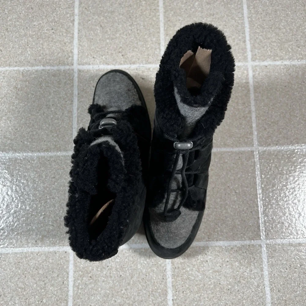 Women's Sorel Joan Of Arctic Wedge II Cozy Boot Black 1870241-010 Size 10 - Picture 6 of 8